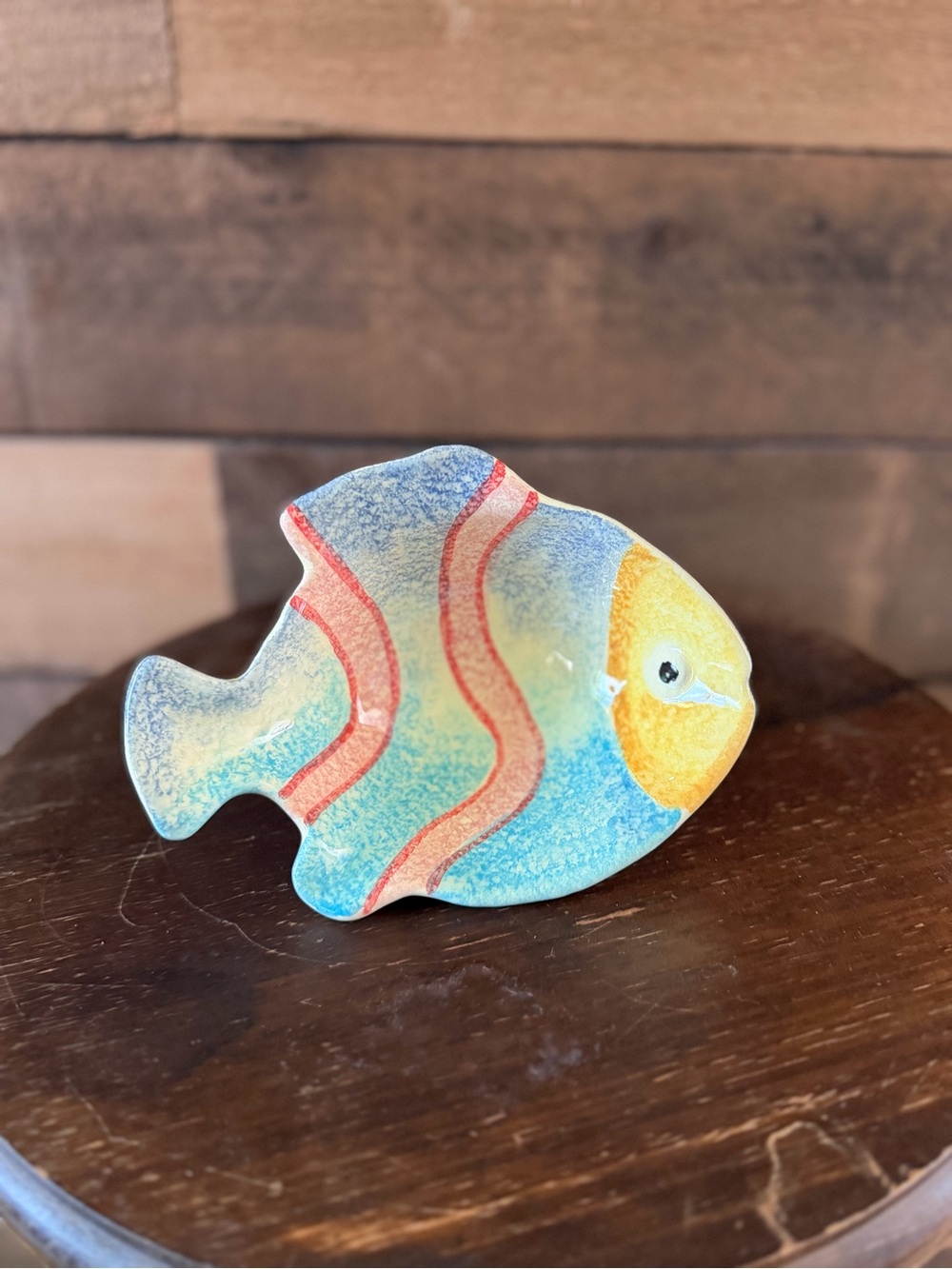Vietri Italian Pottery Tropical Fish Dish Coastal Beach Decor Trinket Bowl - Picture 3 of 11
